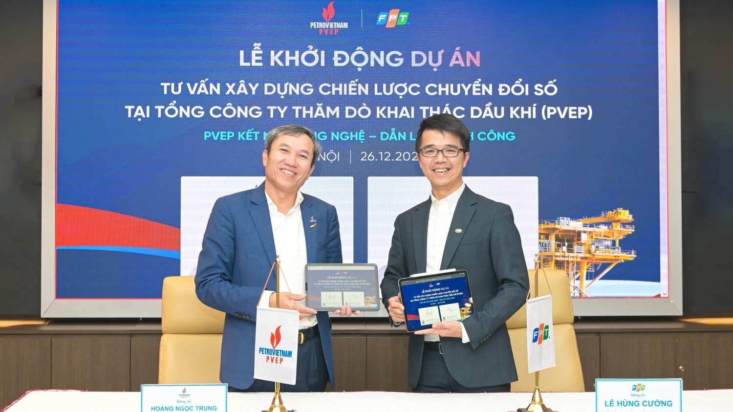 PVEP ký thỏa thuận hợp tác chuyển đổi số với FPT Digital