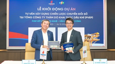 PVEP ký thỏa thuận hợp tác chuyển đổi số với FPT Digital