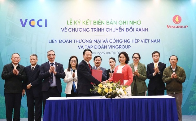 VCCI và Vingroup hợp tác toàn diện thúc đẩy chuyển đổi xanh