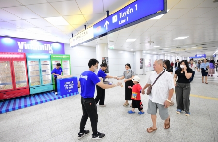 Cùng Vinamilk check-in metro Bến Thành - Suối Tiên