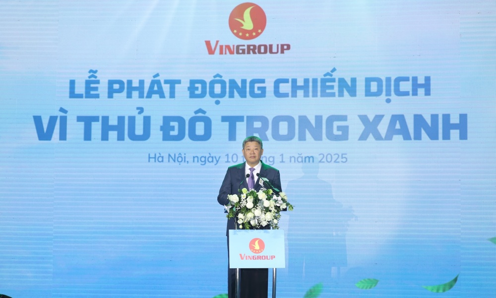 Ông Nguyễn Mạnh Quyền, Phó Chủ tịch UBND thành phố Hà Nội - Vingroup phát động chiến dịch “Vì Thủ đô trong xanh” 1