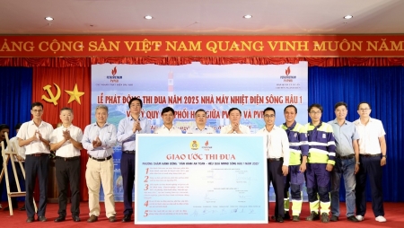 Phát động thi đua vận hành an toàn, hiệu quả NMNĐ Sông Hậu 1 năm 2025