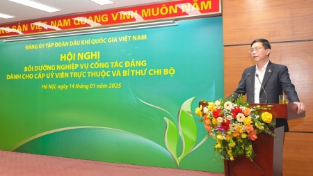 Petrovietnam bồi dưỡng nghiệp vụ công tác Đảng cho cấp ủy viên trực thuộc và Bí thư Chi bộ