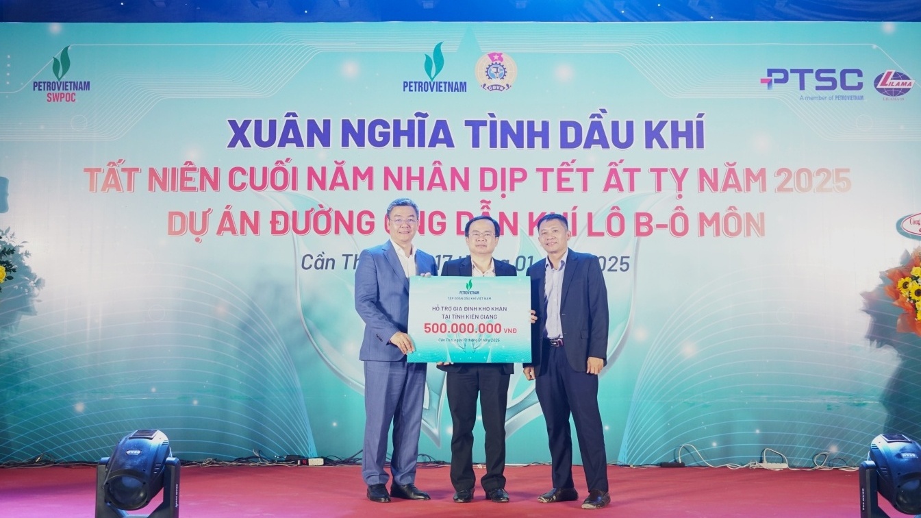 Ấm áp “Xuân nghĩa tình Dầu khí” tại Dự án Đường ống dẫn khí Lô B-Ô Môn