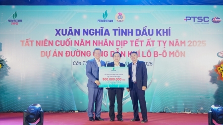 Ấm áp “Xuân nghĩa tình Dầu khí” tại Dự án Đường ống dẫn khí Lô B-Ô Môn