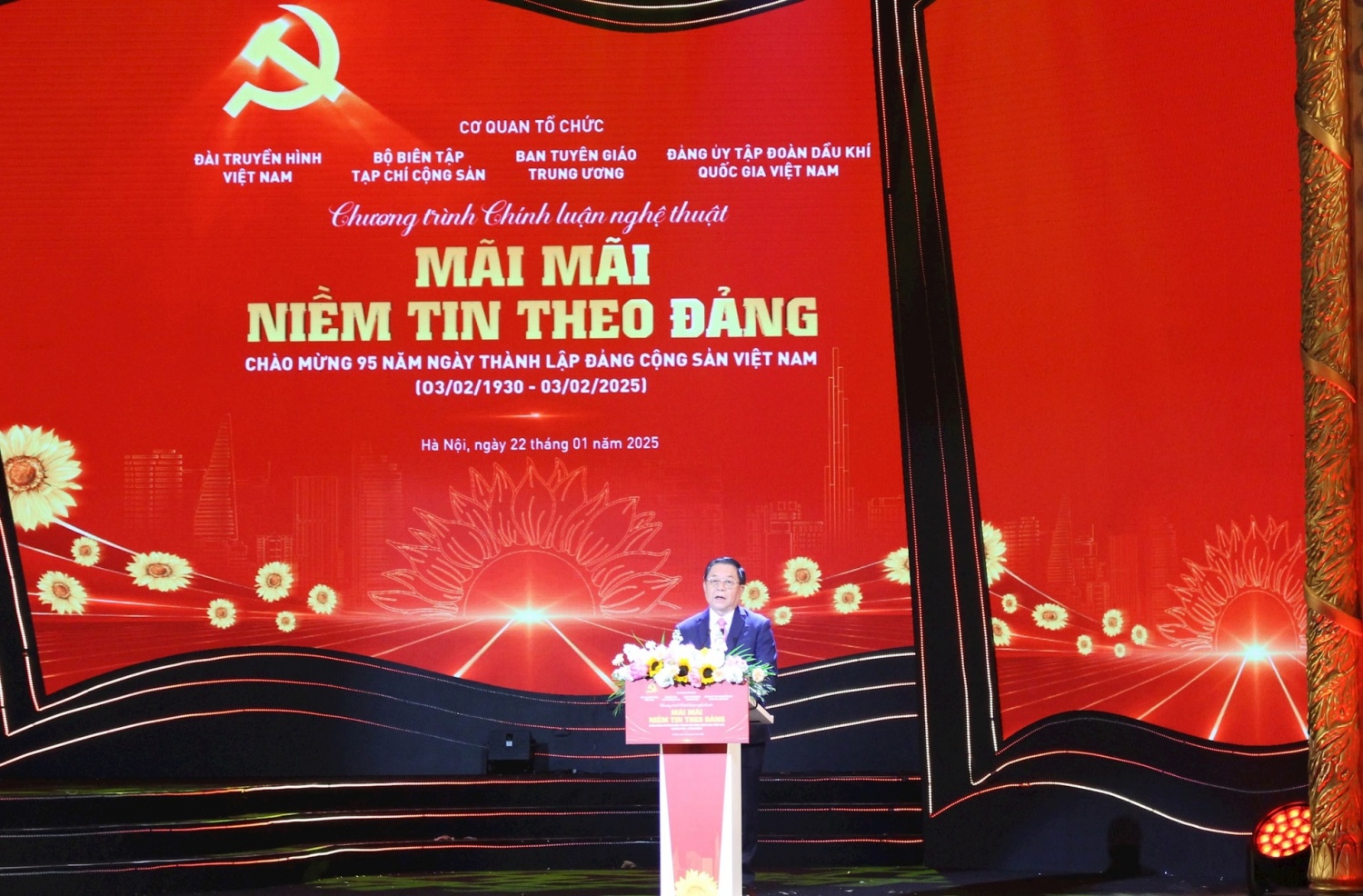 Petrovietnam đồng hành cùng Chương trình chính luận nghệ thuật “Mãi mãi niềm tin theo Đảng”