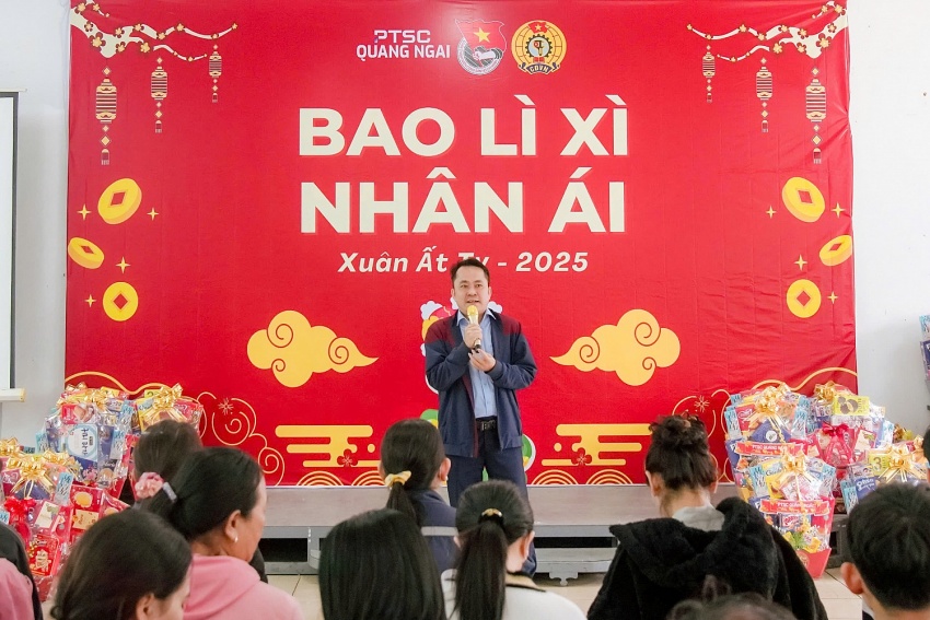 Đoàn Thanh niên PTSC Quảng Ngãi tổ chức chương trình “Bao lì xì nhân ái” lần thứ 17