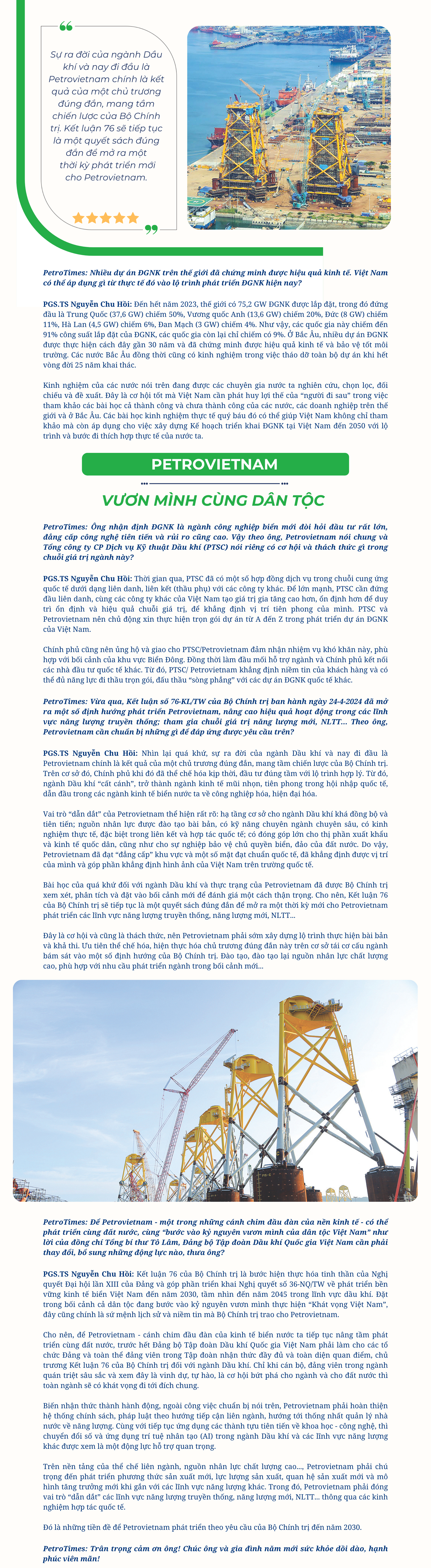 [P-Magazine] PGS.TS Nguyễn Chu Hồi: Để Petrovietnam vươn mình cùng dân tộc...