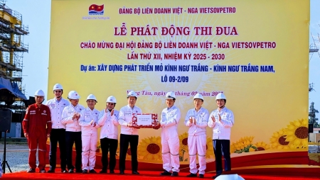 Vietsovpetro phát động thi đua hoàn thành vượt tiến độ dự án Kình Ngư Trắng – Kình Ngư Trắng Nam