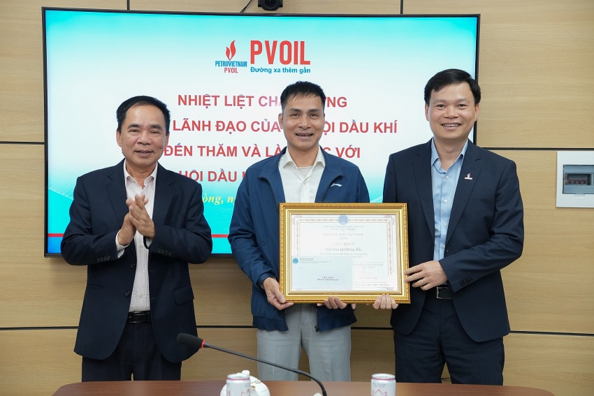Trung ương Hội Dầu khí Việt Nam làm việc với Hội Dầu khí Đông Bắc