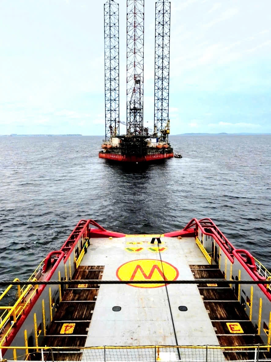 Giàn khoan PV DRILLING VIII trên hải trình về Việt Nam chuẩn bị cho quá trình tái khởi động