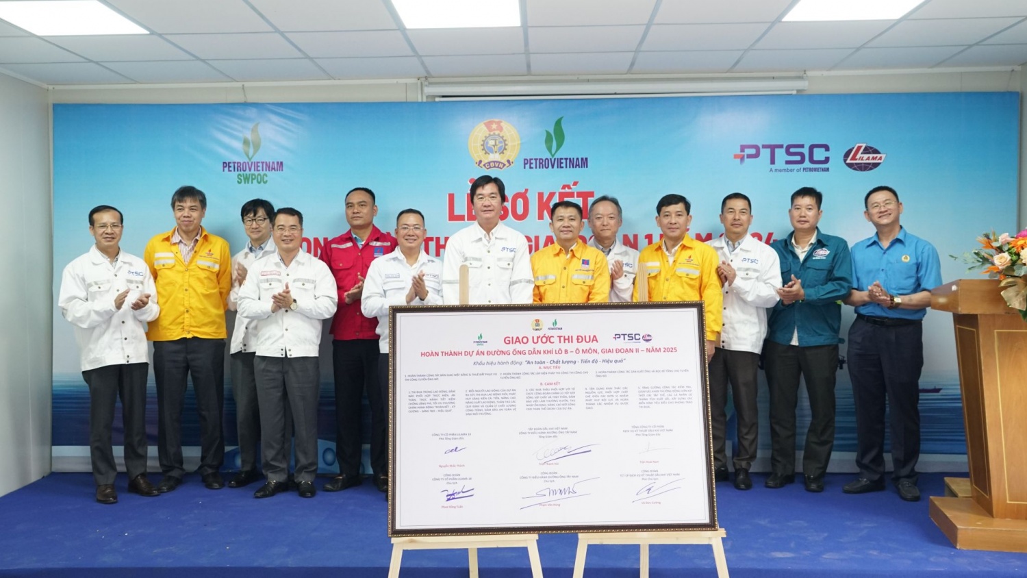 Các đơn vị tham gia Dự án ký kết giao ước thi đua