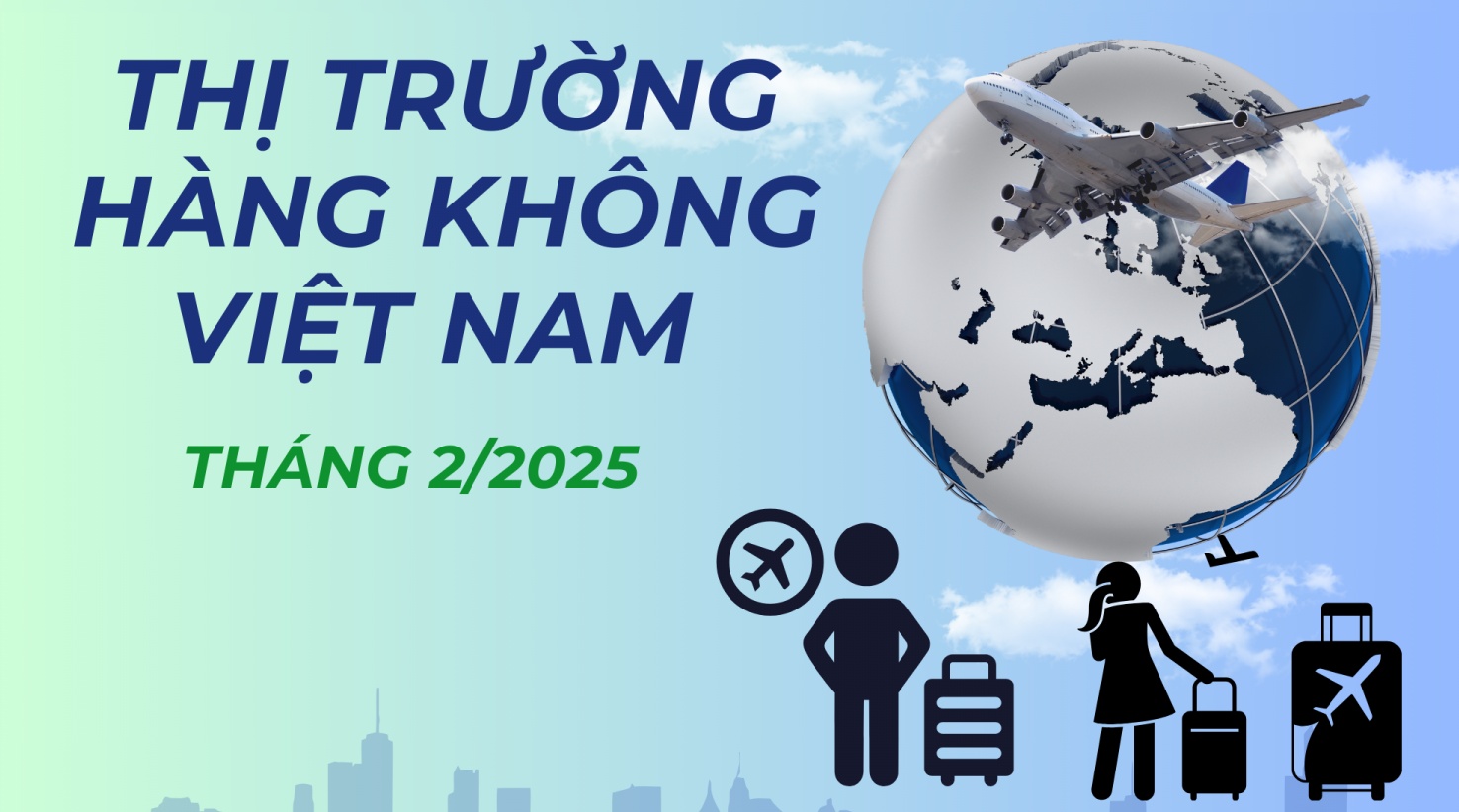 [Infographic] Thị trường hàng không Việt Nam tháng 2/2025