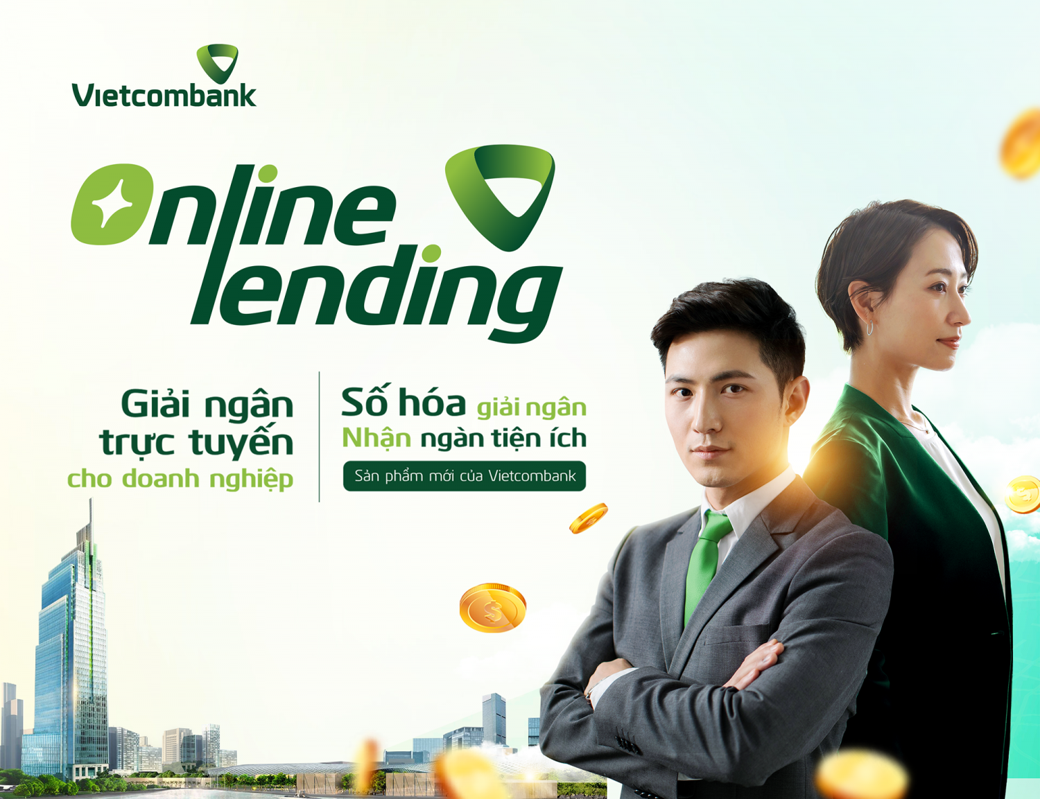 Vietcombank ra mắt Online Lending (Giải ngân trực tuyến) - Số hóa giải ngân, nhận ngàn tiện ích