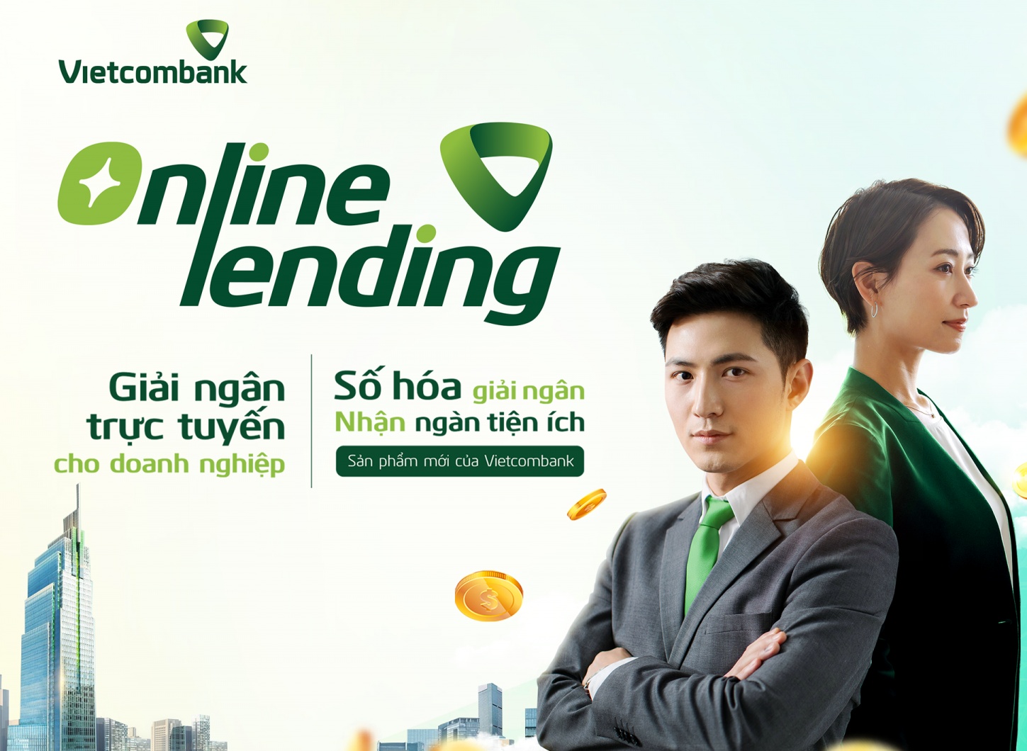 Vietcombank ra mắt Online Lending (Giải ngân trực tuyến) - Số hóa giải ngân, nhận ngàn tiện ích