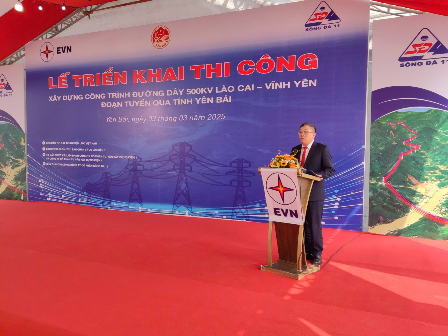 EVN: Quyết tâm hoàn thành Dự án đường dây 500kV Lào Cai – Vĩnh Yên trước ngày 2/9/2025