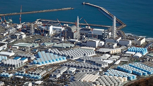 Một góc nhà máy điện hạt nhân Fukushima. Một góc nhà máy điện hạt nhân Fukushima.