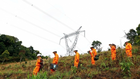 Đội truyền tải ở nơi Xuân chạm đất trời