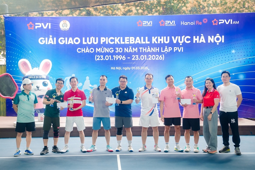 Giải giao lưu Pickleball Hà Nội 2025 - Sự kiện thể thao chào mừng 30 năm thành lập PVI