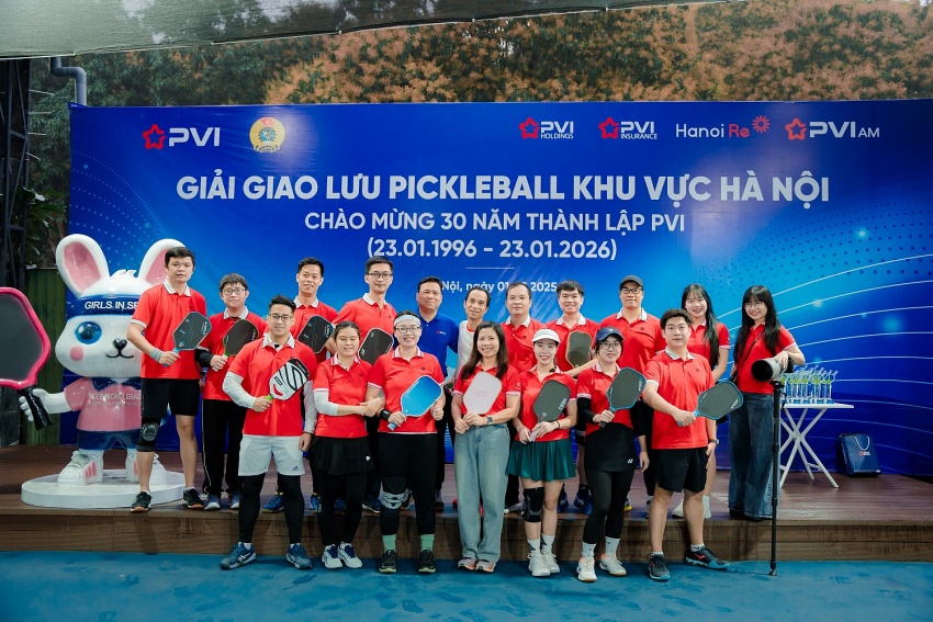 Giải giao lưu Pickleball Hà Nội 2025 - Sự kiện thể thao chào mừng 30 năm thành lập PVI