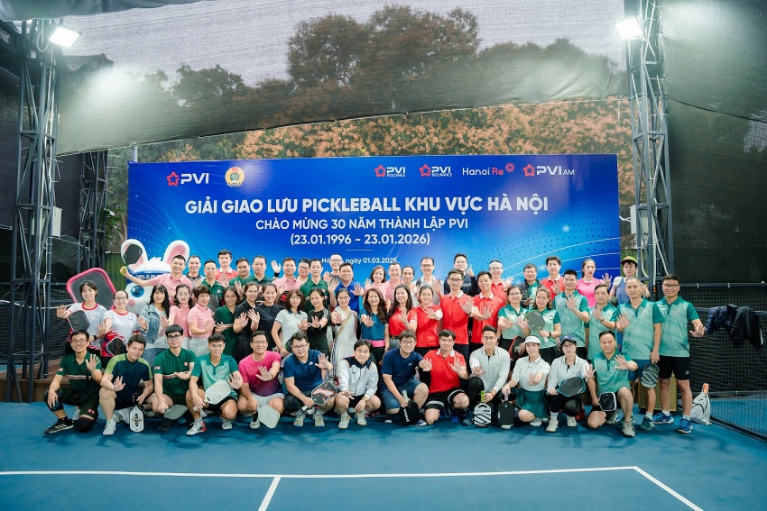 Giải giao lưu Pickleball Hà Nội 2025 - Sự kiện thể thao chào mừng 30 năm thành lập PVI