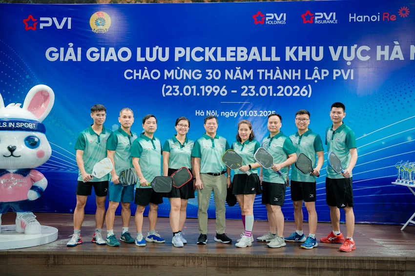 Giải giao lưu Pickleball Hà Nội 2025 - Sự kiện thể thao chào mừng 30 năm thành lập PVI