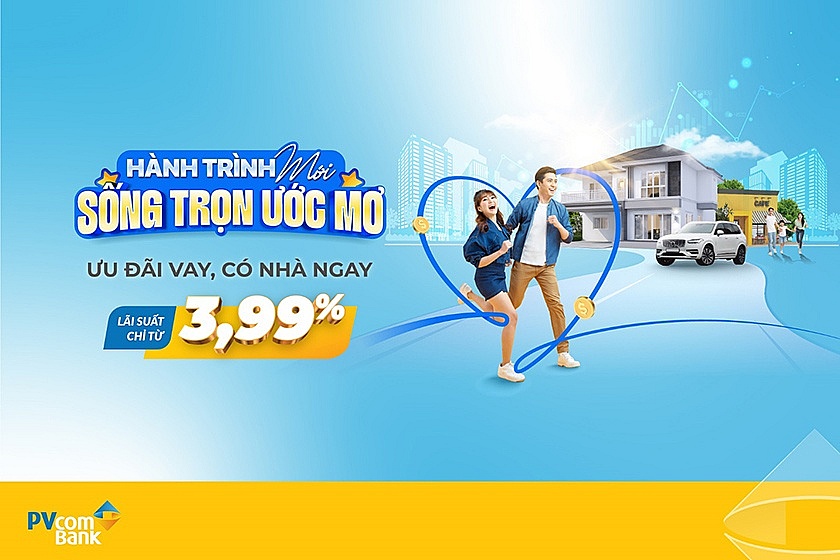 Đồng hành cùng người dân, PVcomBank ưu đãi với lãi suất chưa đến 4%/năm