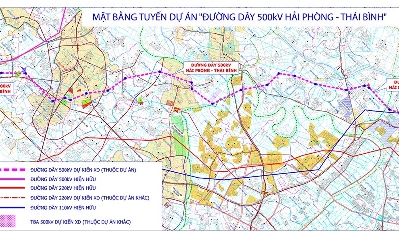 Thủ tướng giao EVNNPT làm chủ đầu tư dự án đường dây 500kV Hải Phòng - Thái Bình