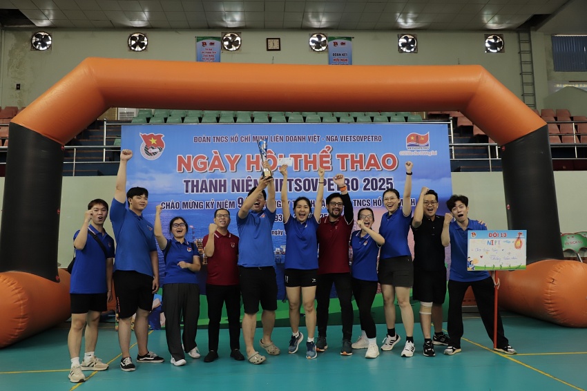 Sôi nổi Hội thao thể thao thanh niên Vietsovpetro năm 2025 Sôi nổi