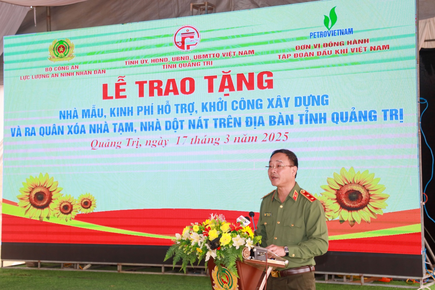 Trung tướng Phạm Thế Tùng - Thứ trưởng Bộ Công an phát biểu tại chương trình.