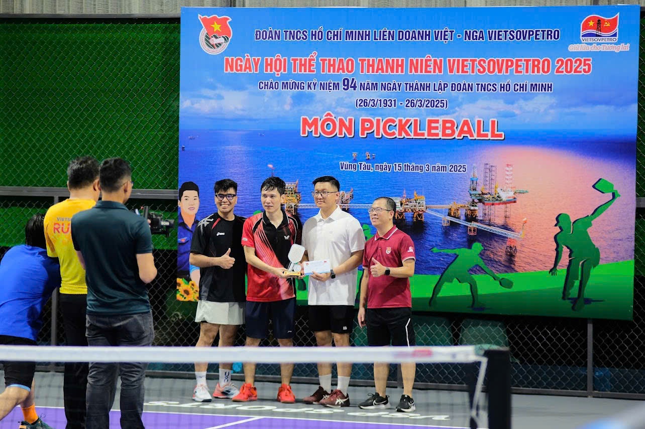 Trung tâm Văn hóa Thể thao Vietsovpetro đưa vào hoạt động 6 sân Pickleball tiêu chuẩn