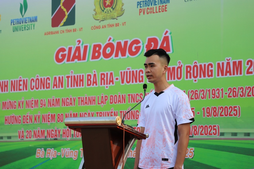 PVU tham gia Giải bóng đá Thanh niên Công an tỉnh Bà Rịa - Vũng Tàu mở rộng năm 2025
