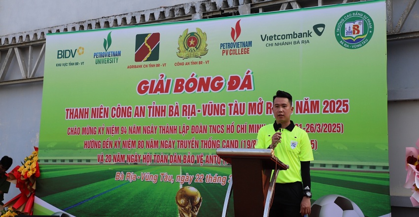 PVU tham gia Giải bóng đá Thanh niên Công an tỉnh Bà Rịa - Vũng Tàu mở rộng năm 2025