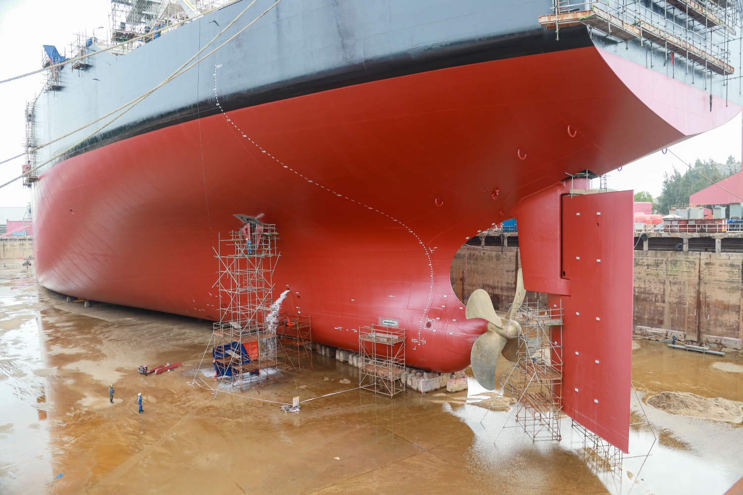Tàu MT Cawthorne có kích thước ngang 60m, chiều dài 333m. Khi đặt tàu tại dock sửa chữa của DQS, MT Cawthorne chiếm hầu như toàn bộ diện tích.