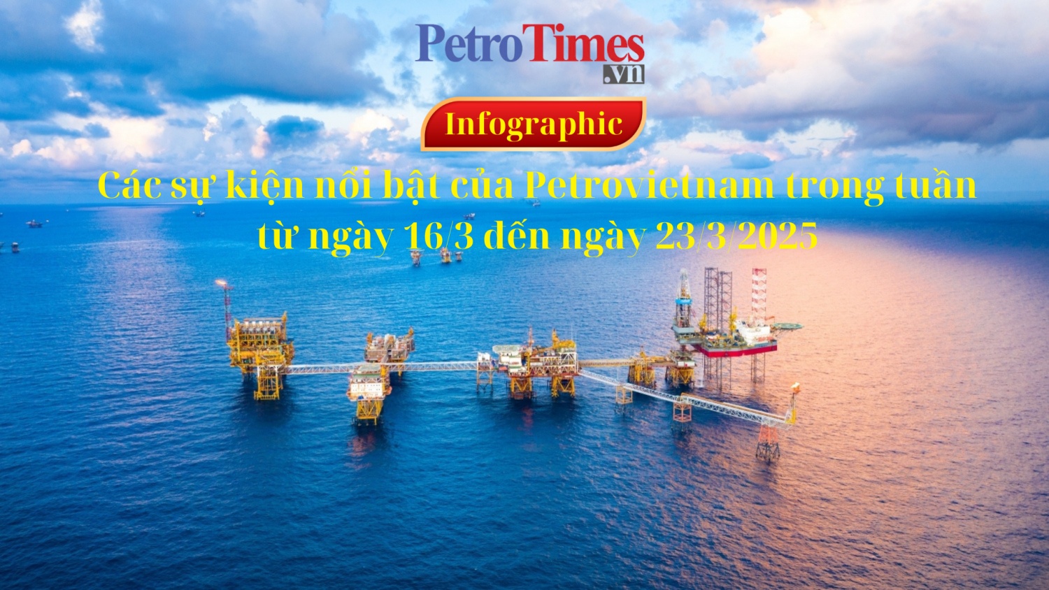 [Infographic] Các sự kiện nổi bật của Petrovietnam trong tuần từ ngày 16/3 đến ngày 23/3/2025