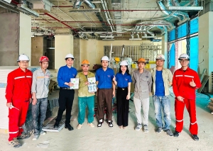 Tuổi trẻ PV Power tiếp sức nơi công trường dự án nhân dịp Tháng Thanh niên
