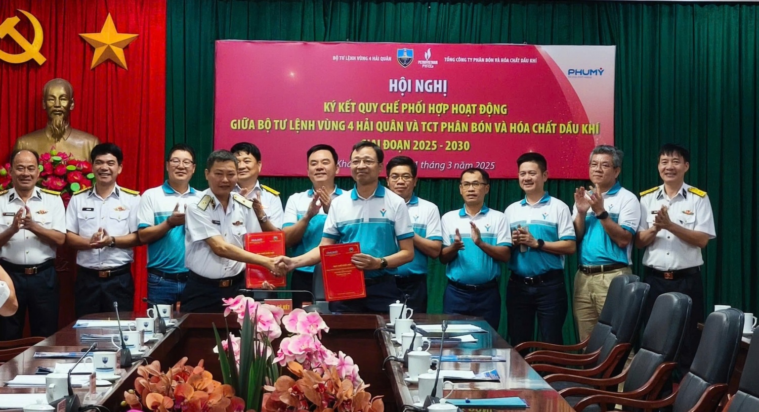 PVFCCo - Phú Mỹ và Vùng 4 Hải quân ký kết quy chế hoạt động giai đoạn 2025-2030