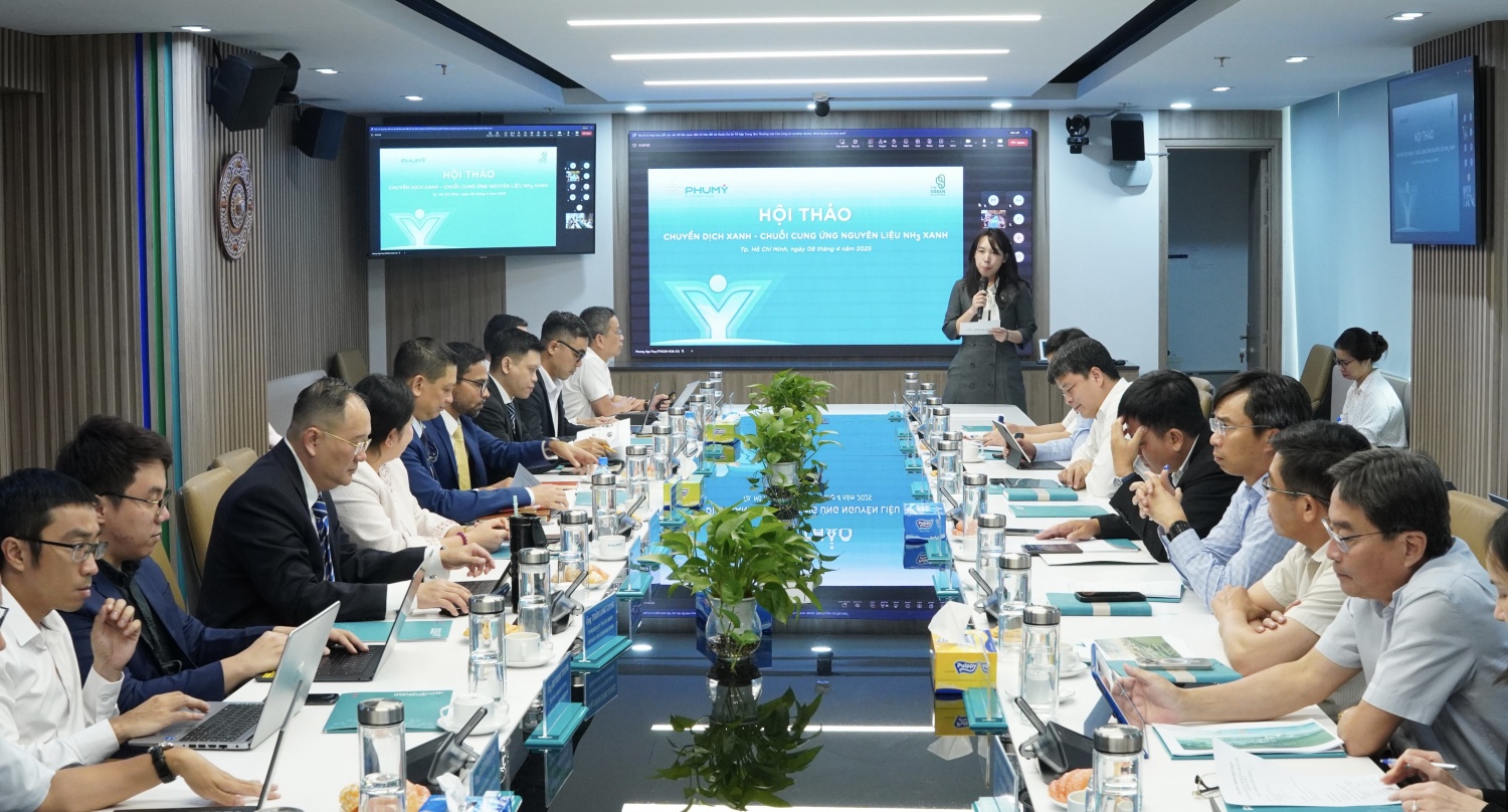 Đẩy mạnh hợp tác chuỗi cung ứng GNH3, mở đường cho sản xuất phân bón và hóa chất xanh