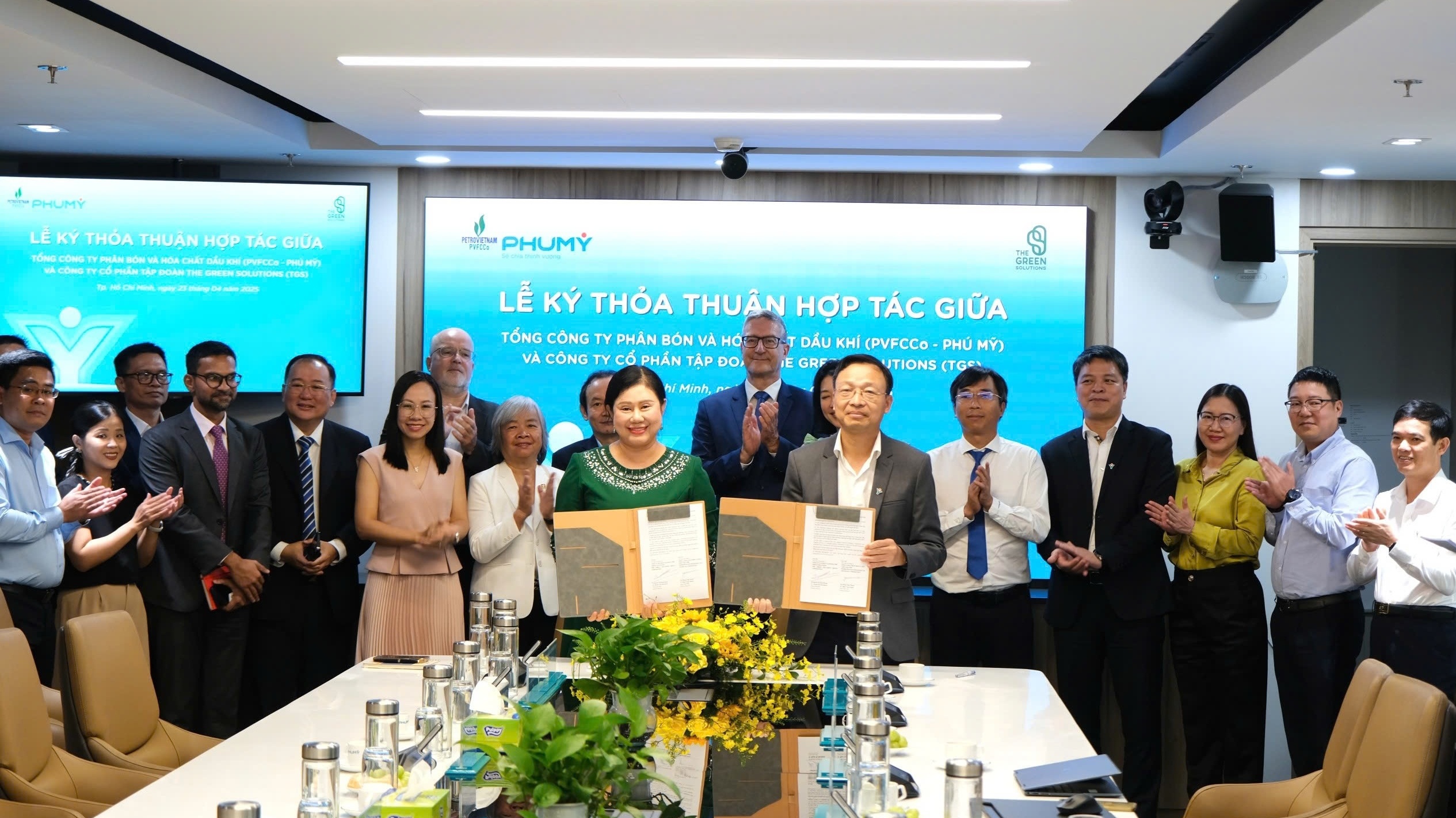 PVFCCo - Phú Mỹ và TGS hợp tác phát triển chuỗi giá trị xanh