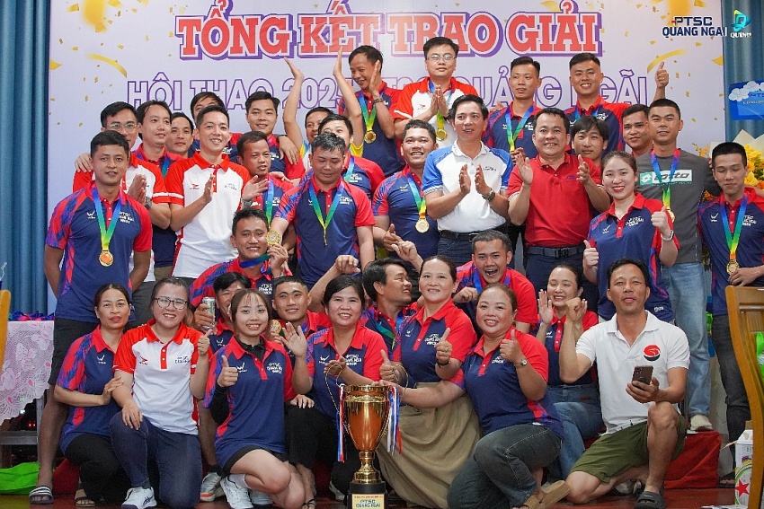 PTSC Quảng Ngãi tổ chức thành công Hội thao năm 2025 – sân chơi gắn kết người lao động Hội thao PTSC Quảng Ngãi năm 2025 - sân chơi gắn kết người lao động
