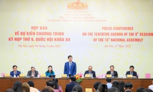 Kỳ họp thứ 9, Quốc hội khóa XV sẽ xem xét, quyết định nhiều nội dung quan trọng
