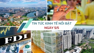 Tin tức kinh tế ngày 5/5: Thu NSNN 4 tháng đầu năm 2025 tăng trưởng tích cực
