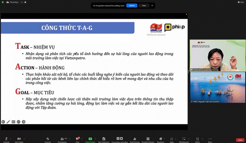 Vietsovpetro tổ chức chuỗi chương trình đào tạo 