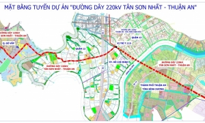 Phê duyệt chủ trương đầu tư Dự án đường dây 220kV Tân Sơn Nhất - Thuận An