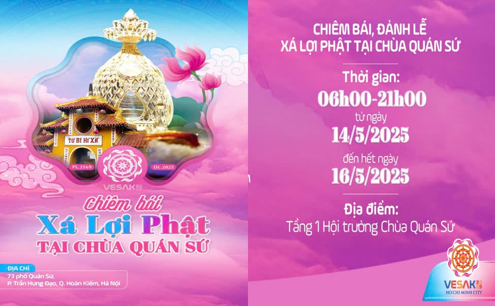 Những lưu ‎ý khi chiêm bái xá lợi Đức Phật tại chùa Quán Sứ (Hà Nội)
