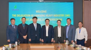Petrovietnam và Samsung Heavy Industries hướng tới hợp tác chiến lược trong lĩnh vực đóng tàu