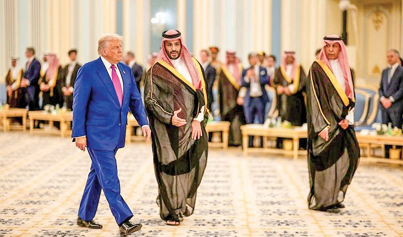 Tổng thống Mỹ Donald Trump và Thái tử Mohammed bin Salman - Ảnh: Internet