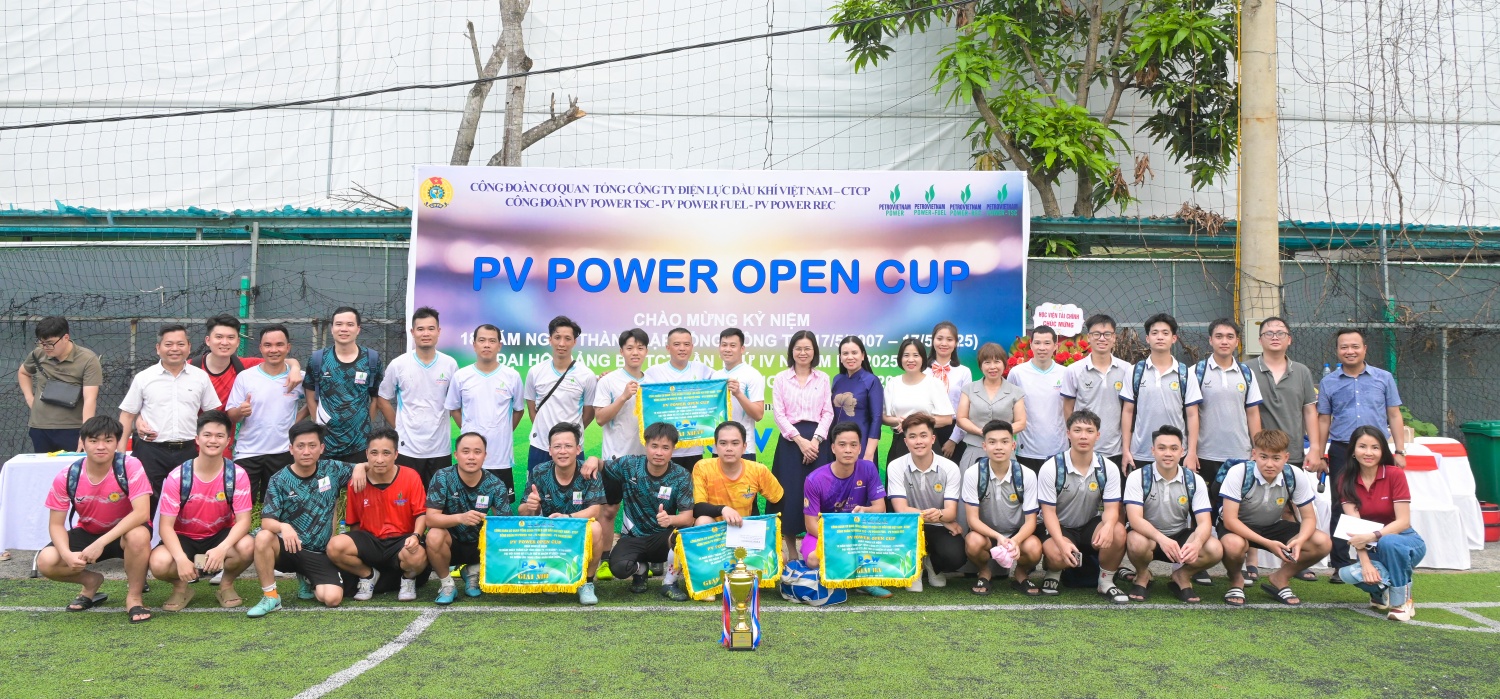 Các đội bóng tham gia giải “PV Power Open Cup 2025”