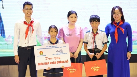 PTSC Quảng Ngãi bàn giao “Ngôi nhà khăn quàng đỏ” tại xã Nghĩa Dõng