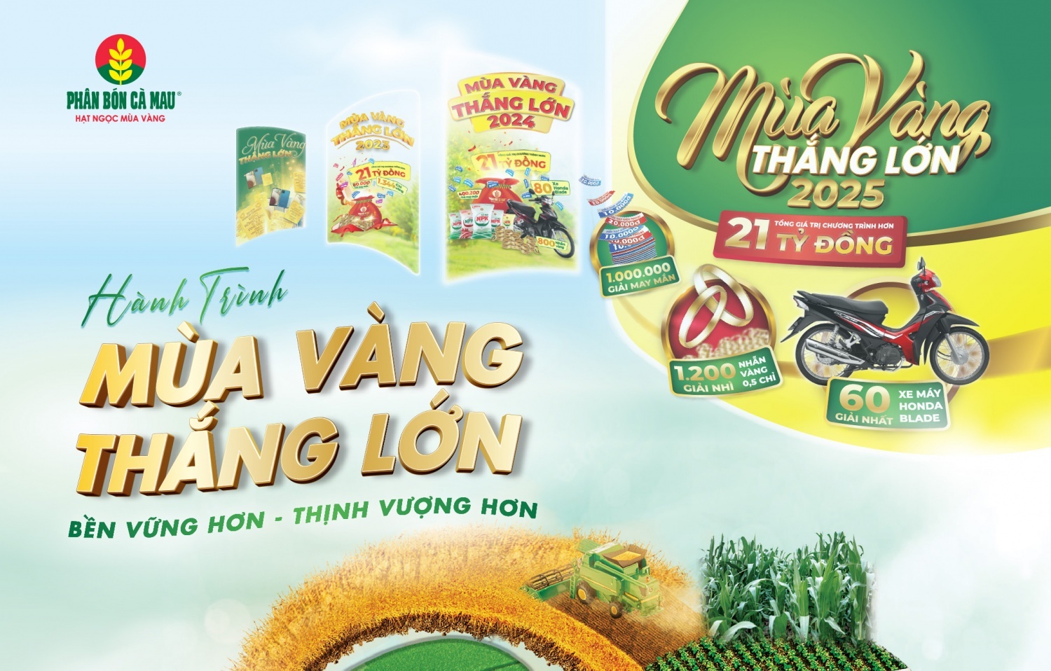 “Mùa vàng thắng lớn 2025”: Cơ hội trúng lớn khi mua NPK Cà Mau